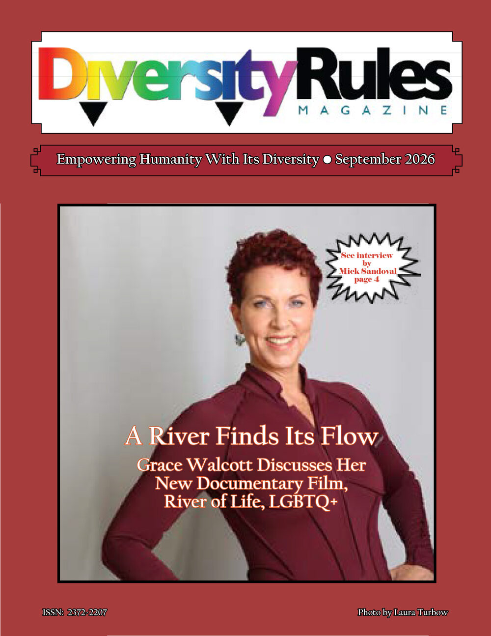 Diversity Rules Magazine September 2026 cover featuring Grace Walcott